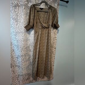 Lulu's Green and Ivory floral dress